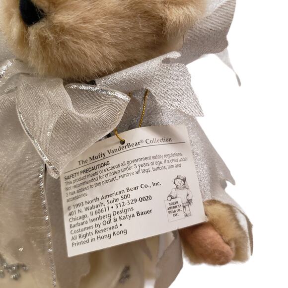 Vintage Muffy VanderBear Snowflake Angelic Bear NEW 1993 Plus Stand - Picture 5 of 12